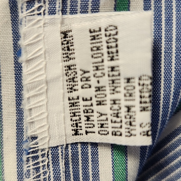 Vintage Towncraft Men's Size 15 1/2 Striped sportshirt - Picture 5 of 6